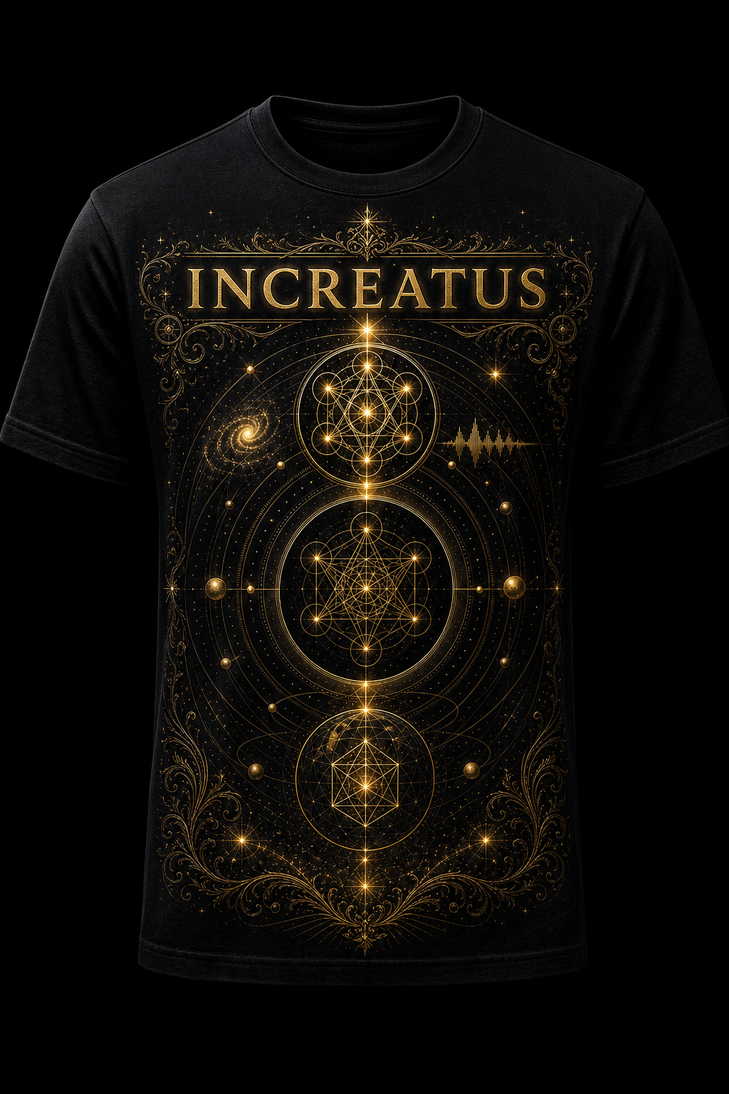 Increatus Living Symbol flagship black T-shirt